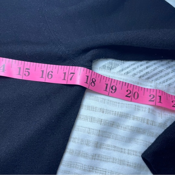 Calvin Klein Women’s Black Knit Dress Tie Sleeve Detail formal party Size M - Picture 7 of 8